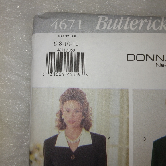Butterick 4671 Donna Ricco EASY top and pant Size 6-8-10-12 - Picture 2 of 4